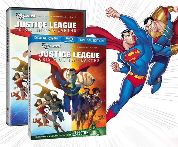 Justice League Crisis on Two Earths Bluray DVD